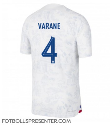 Frankrike Raphael Varane #4 Borta Matchtröja VM 2022 Kortärmad